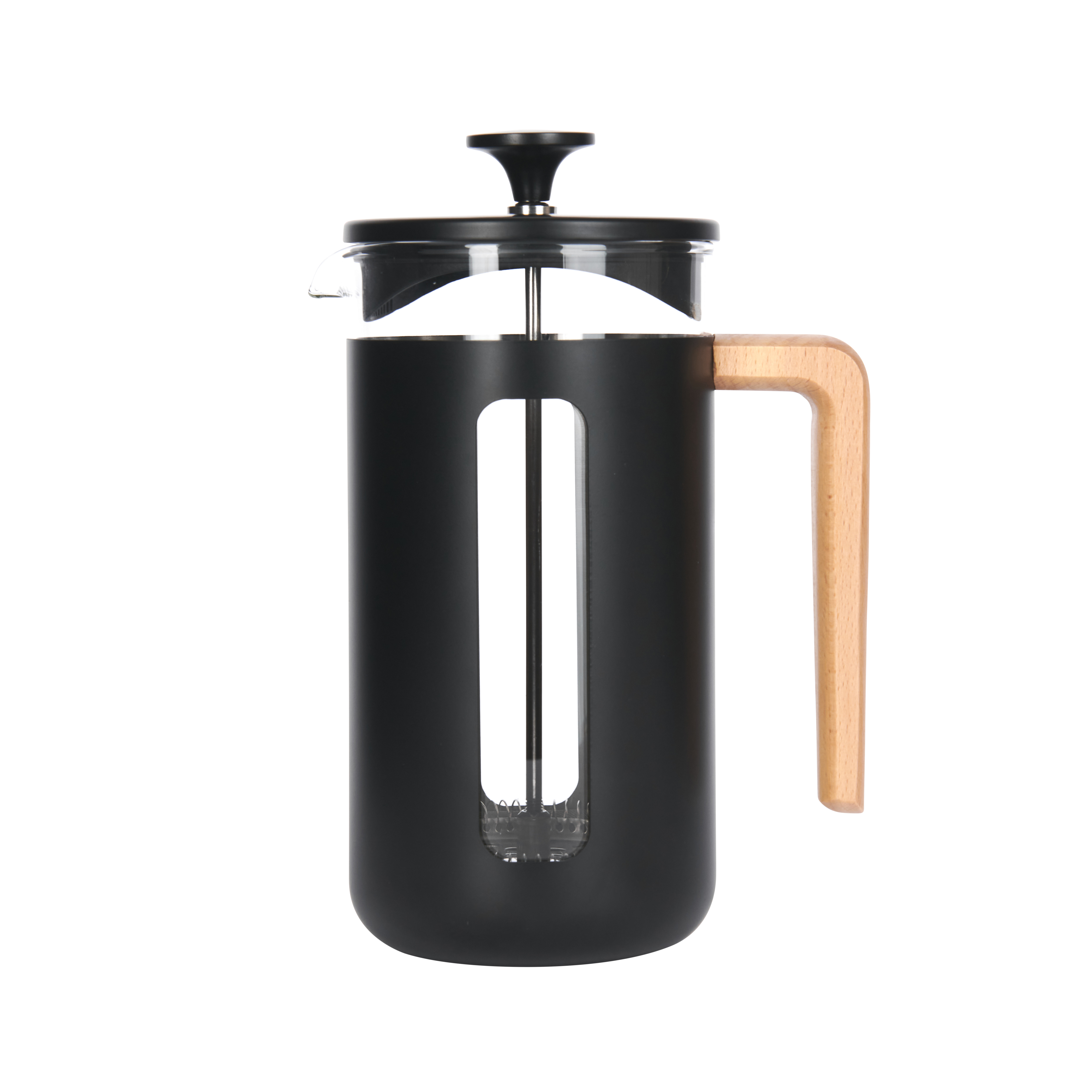 La Cafetiere Pisa 8 Cup Stainless Steel Cafetiere - Black