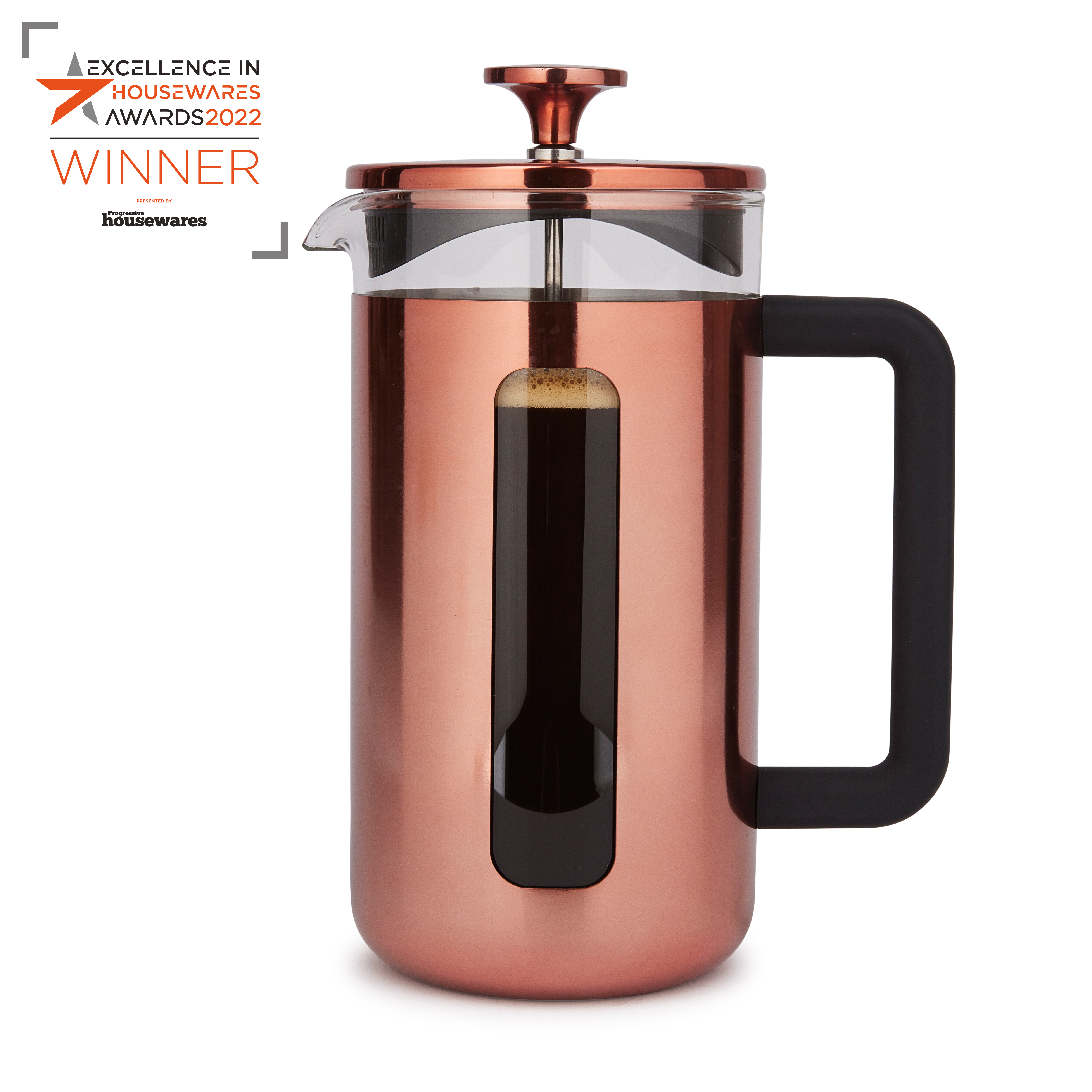 La Cafetiere Pisa 8 Cup Stainless Steel Cafetiere - Copper