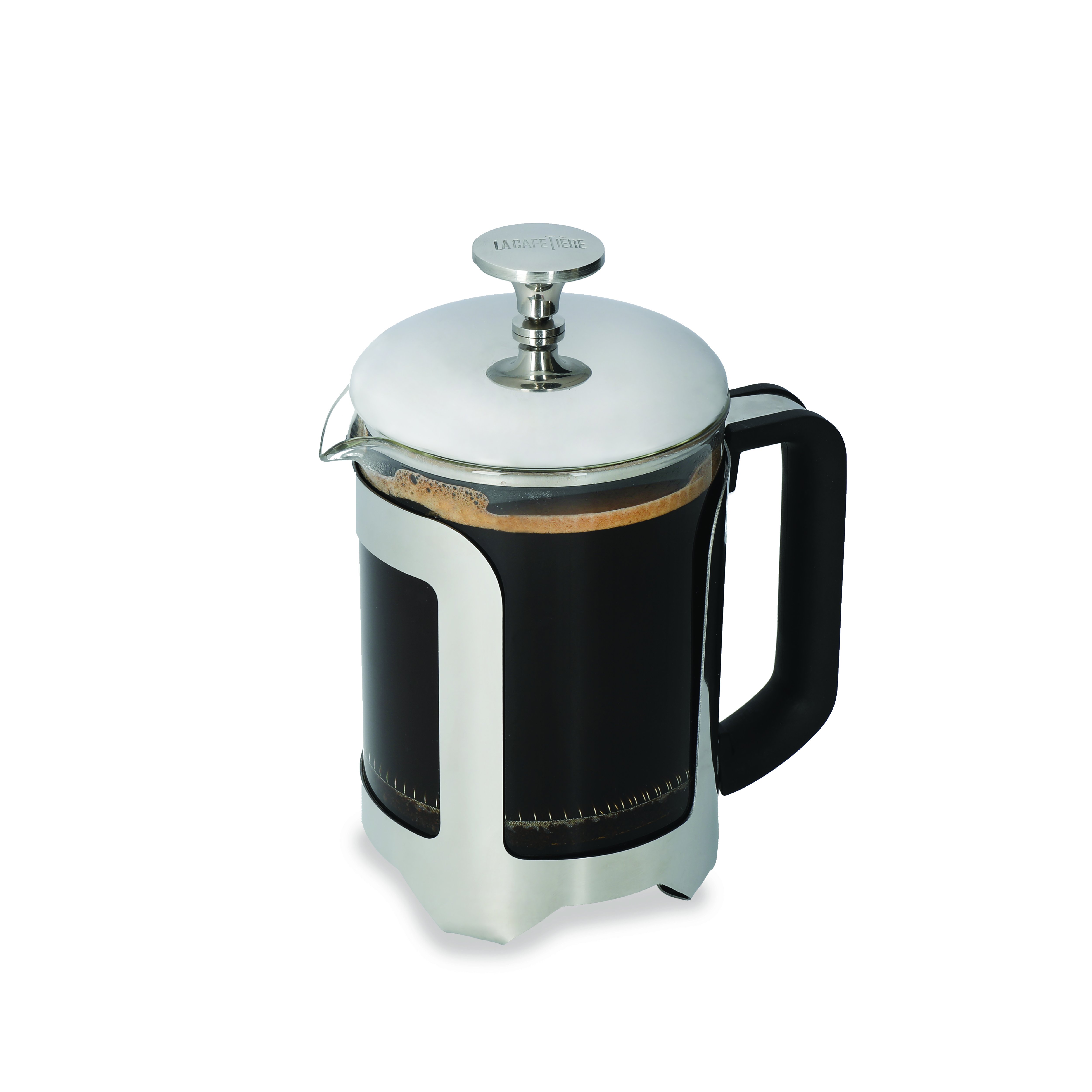 La Cafetiere Roma 4 Cup Stainless Steel Cafetiere - Silver