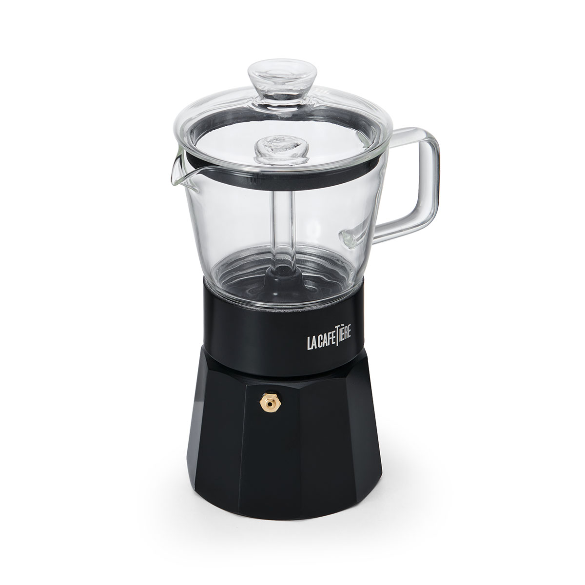 La Cafetiere Verona 6 Cup Glass Espresso Maker - Black
