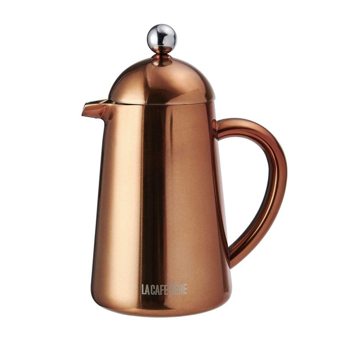 La Cafetiere Havana 3 Cup Stainless Steel Double Walled Cafetiere - Copper