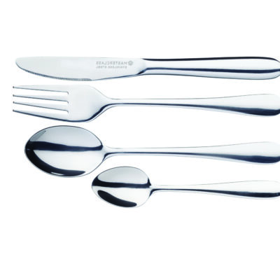 Masterclass Stainless Steel Four Piece Childrens Cutlery Set