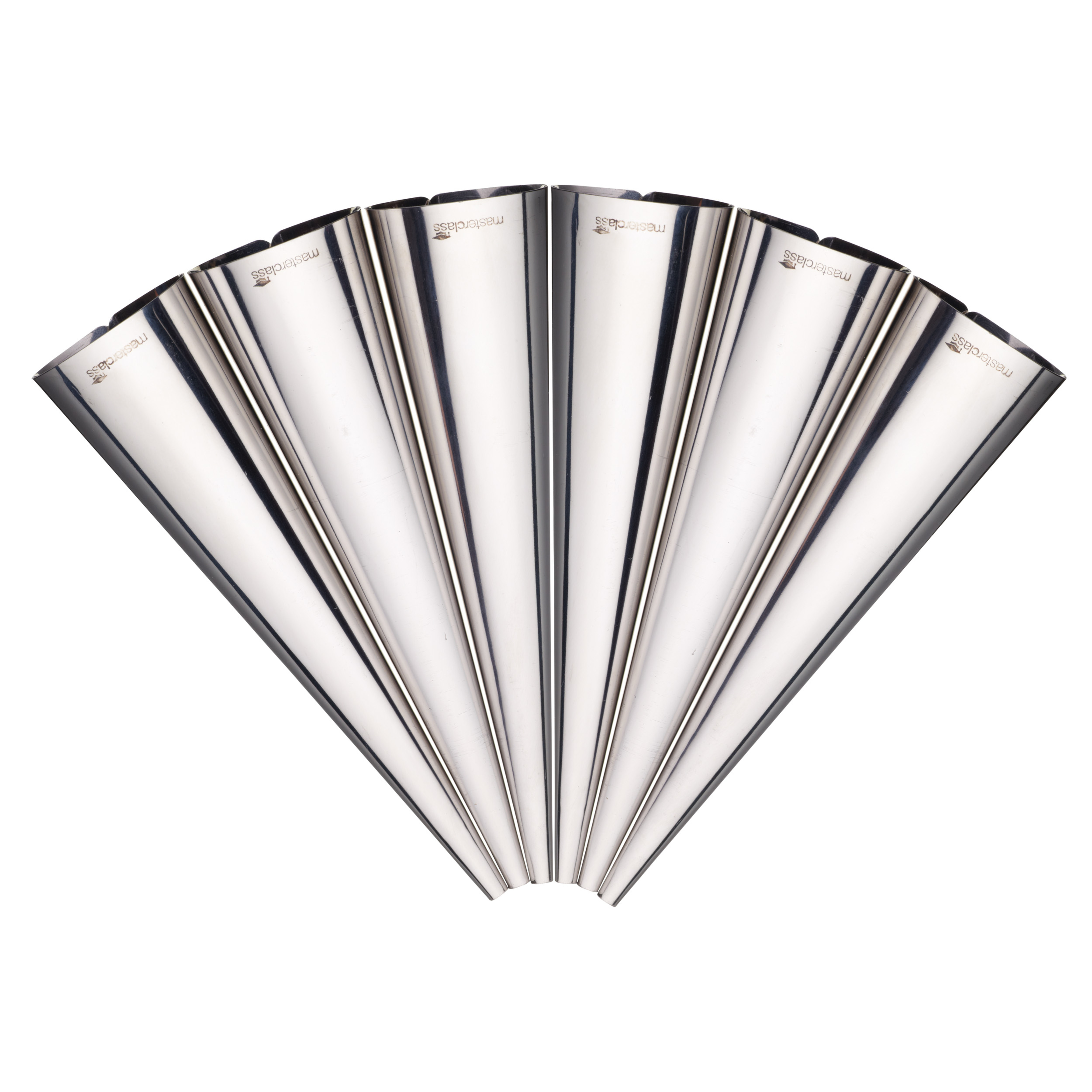 Masterclass 6 x Stainless Steel Cream Horn Moulds