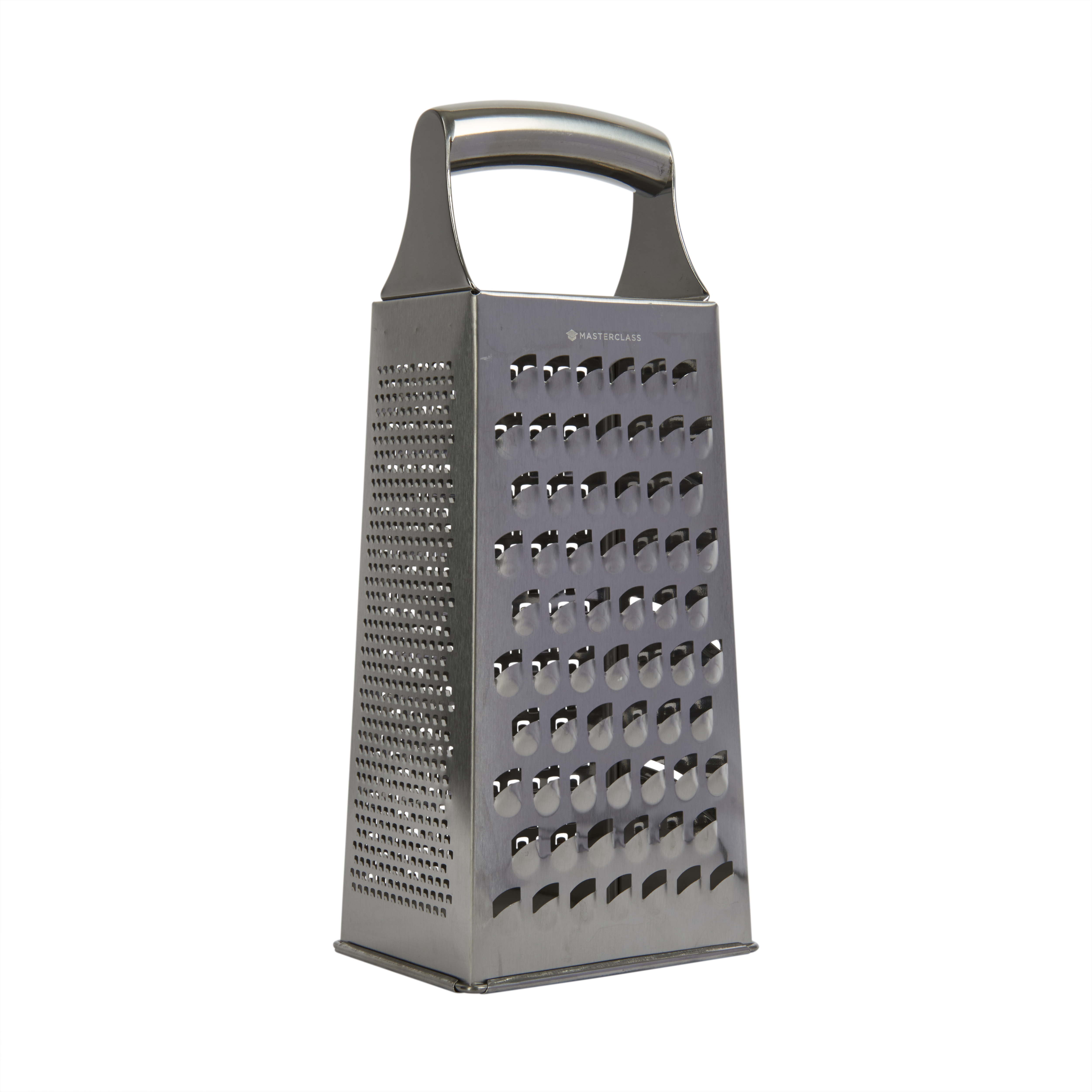 Masterclass Etched Stainless Steel 4 Sided 19cm Box Grater