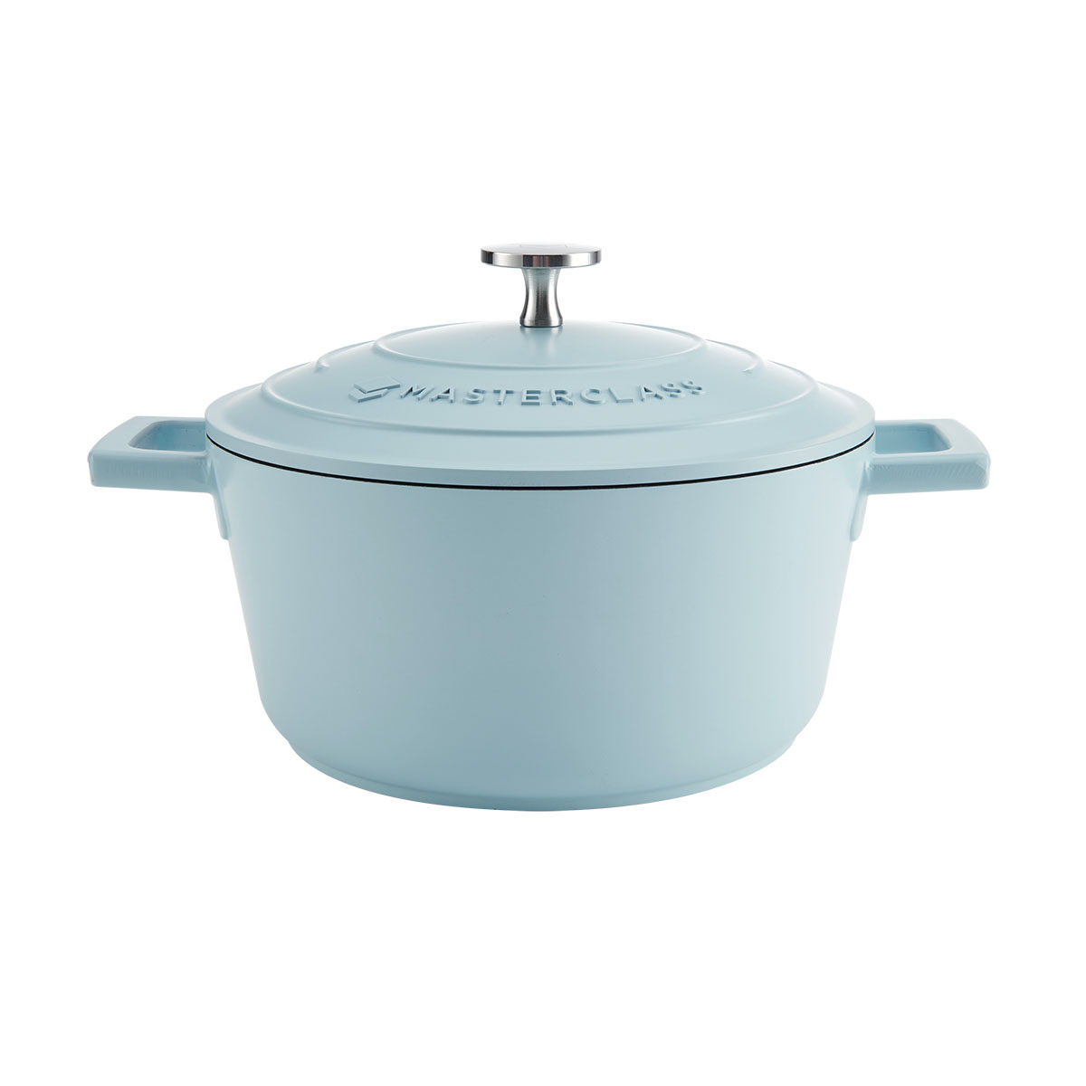 Masterclass Cast Aluminium 2.5 Litre Casserole Dish - Sky Blue