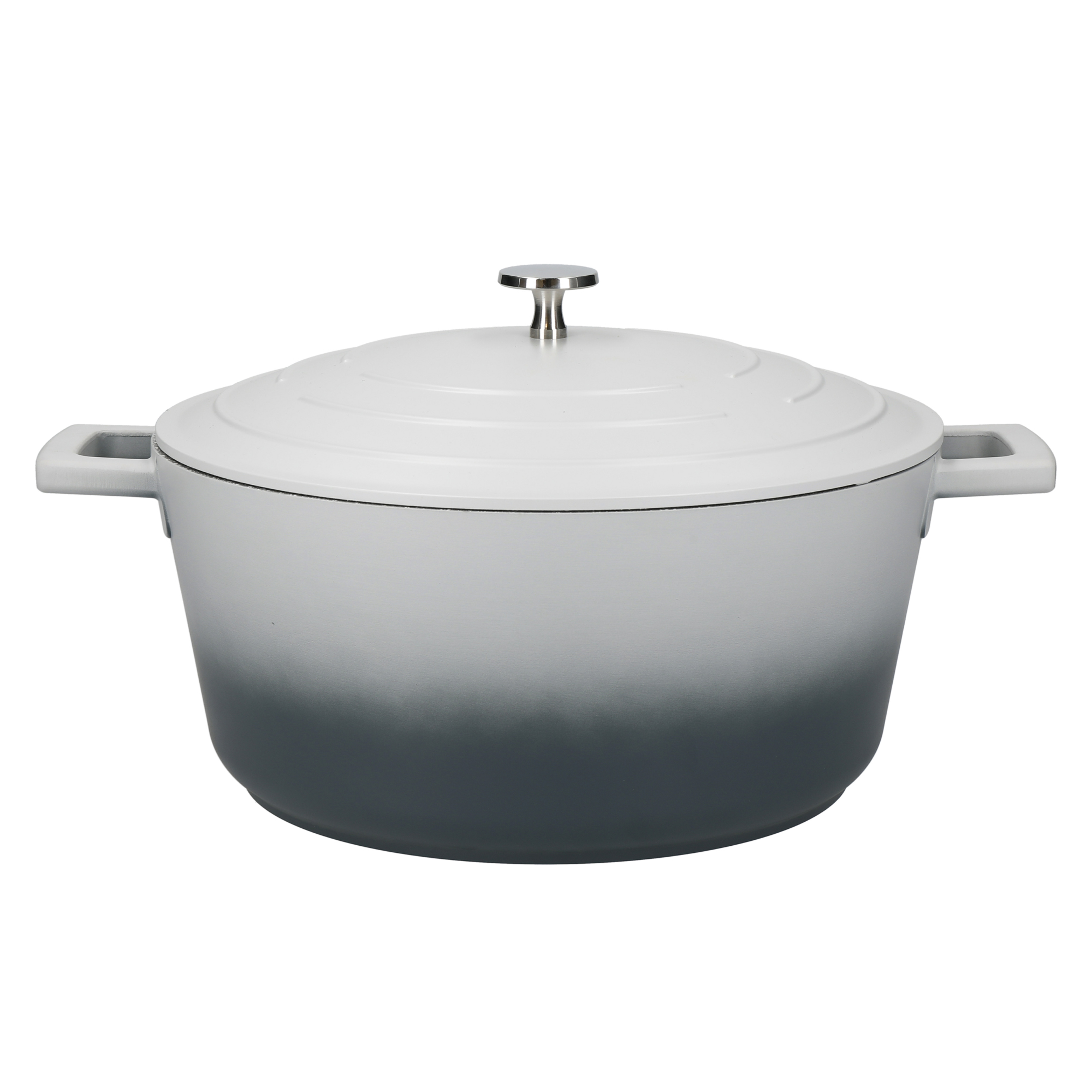 Masterclass Cast Aluminium 5 Litre Casserole Dish - Ombre Grey