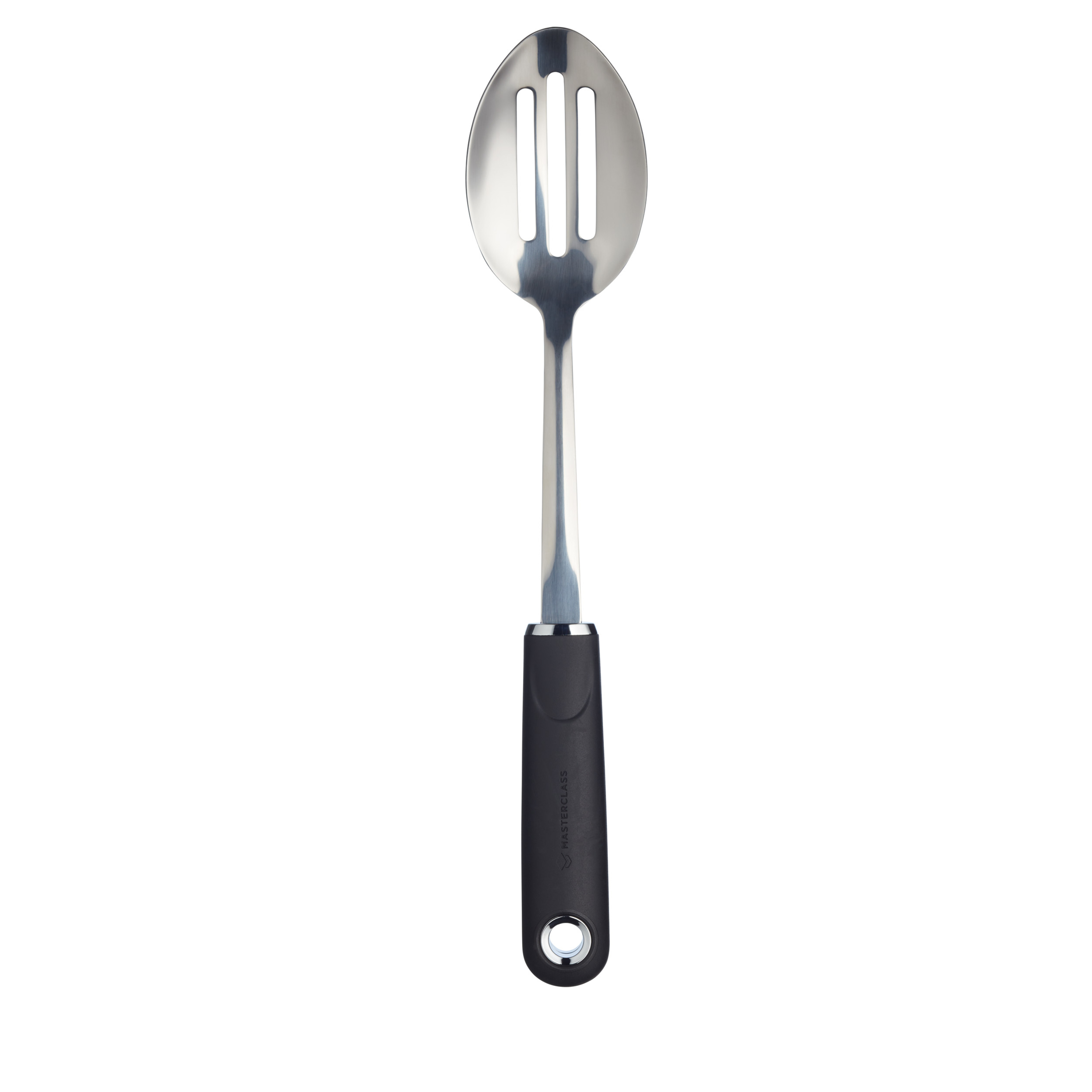 Masterclass Soft-Grip Stainless Steel 34cm Slotted Spoon