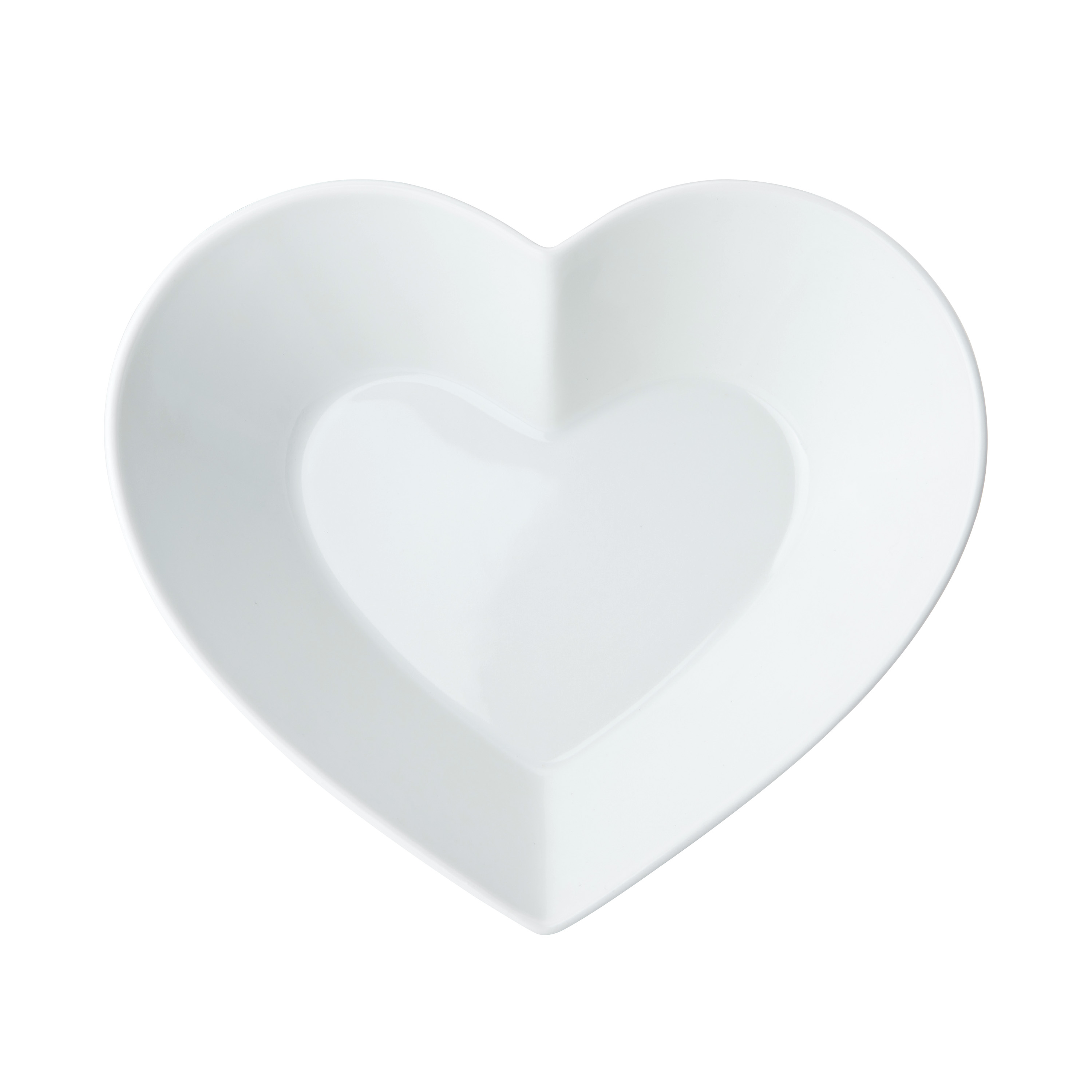 Mikasa Chalk Porcelain 21cm Heart Serving Dish - White