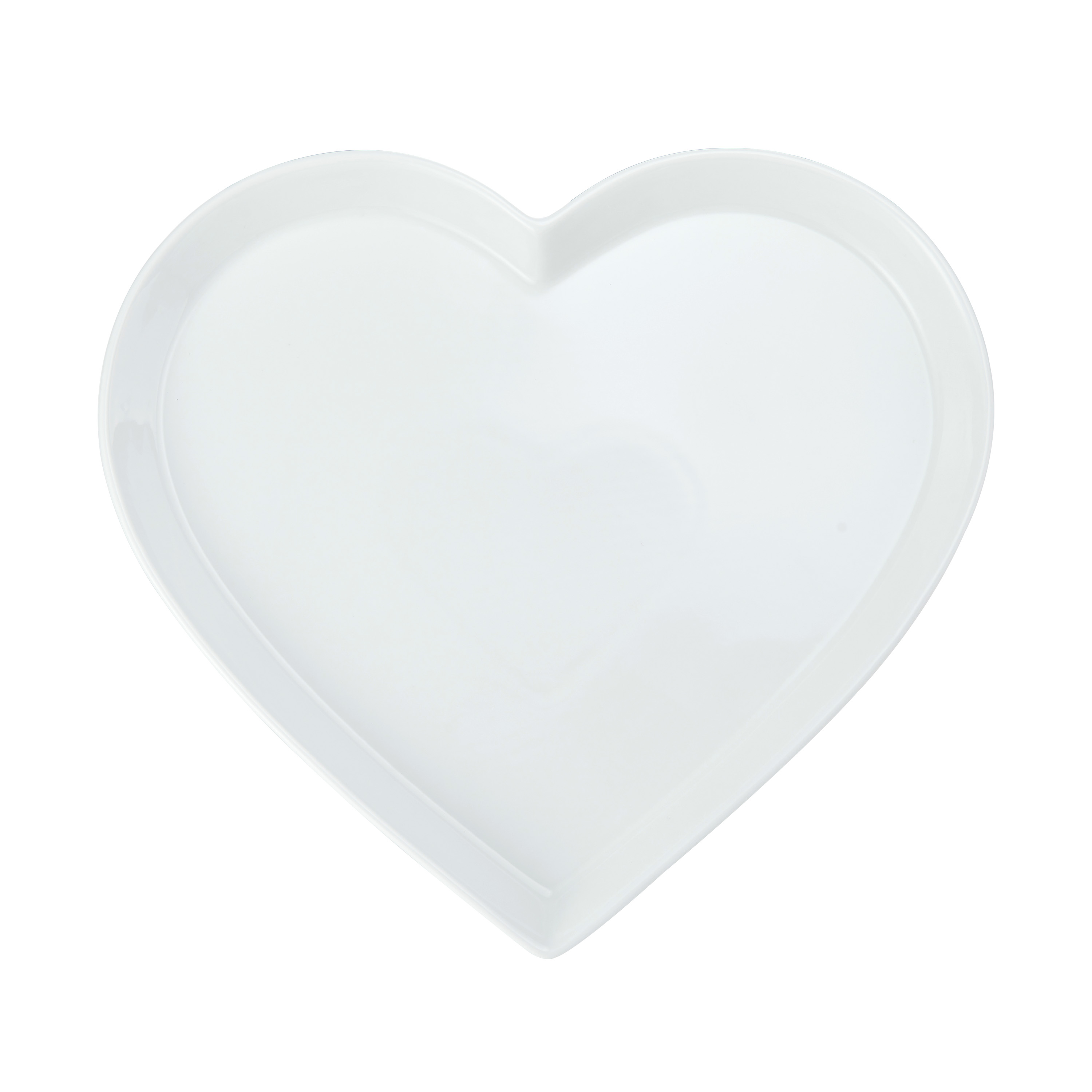 Mikasa Chalk Porcelain 30cm Heart Serving Platter - White