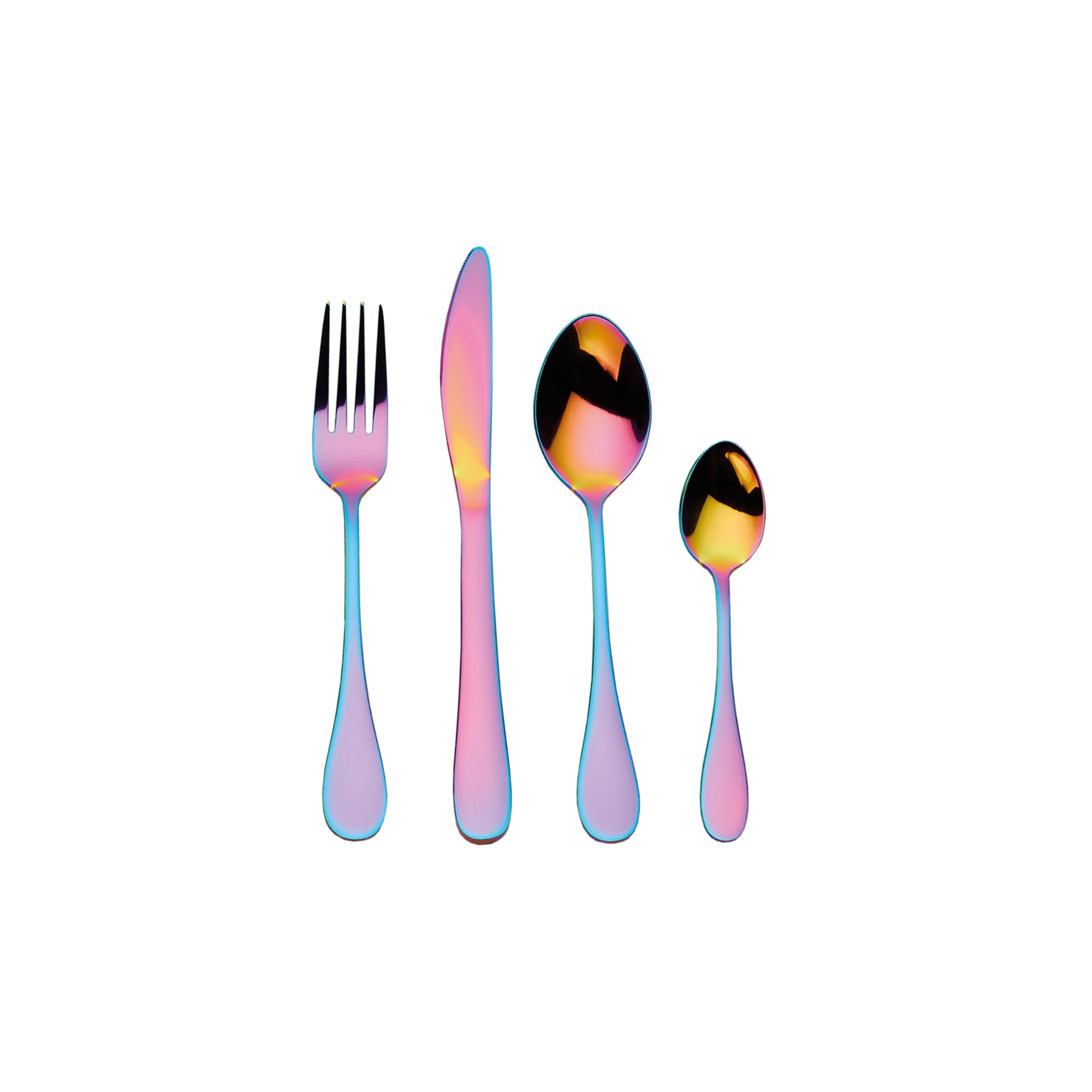 Mikasa 16 Piece Stainless Steel Cutlery Set - Iridescent