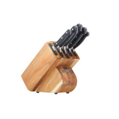 Sabatier 5 Piece Edgekeeper Knife Set with Acacia Wood Storage Block