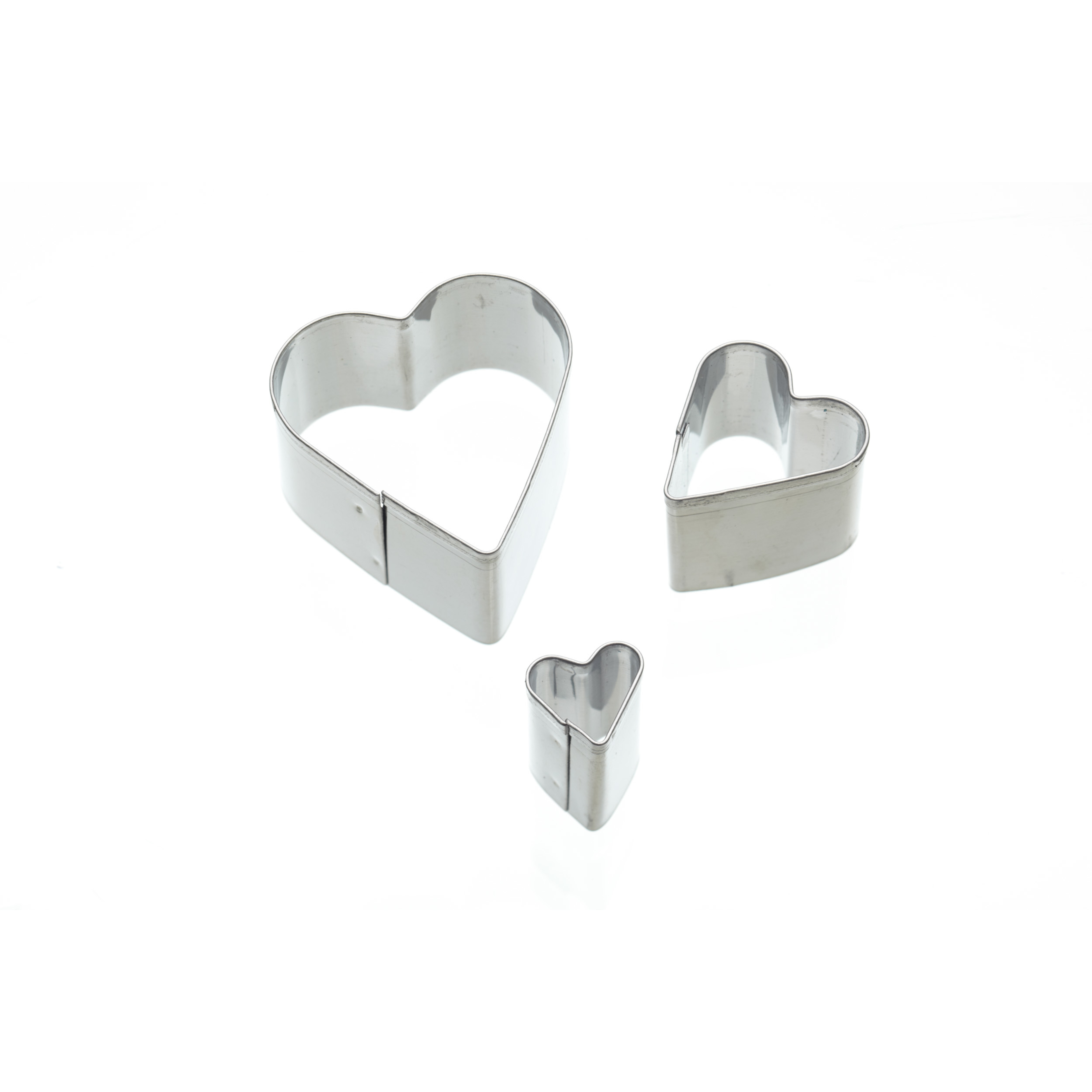 KitchenCraft Sweetly Does It Set of 3 Fondant Cutters - Hearts