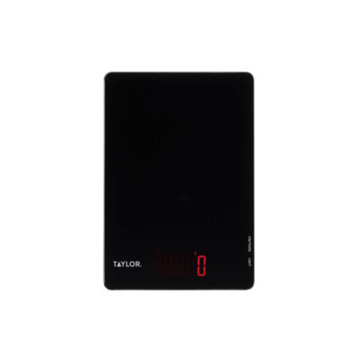 Taylor Pro Glass 5kg Dual Digital Kitchen Scales - Black