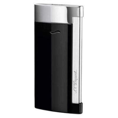 S.T. Dupont Slim 7 Lighter - Black & Chrome