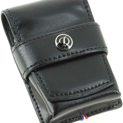 S.T Dupont Ligne D Leather Lighter Case - Black