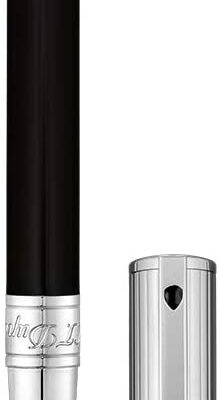 S.T. Dupont D-Initial Fountain Pen - Black & Chrome