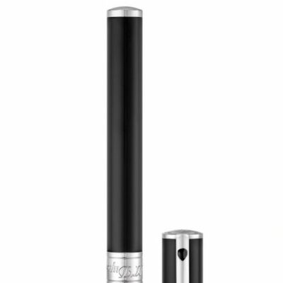 S.T. Dupont D-Initial Rollerball Pen - Black & Chrome