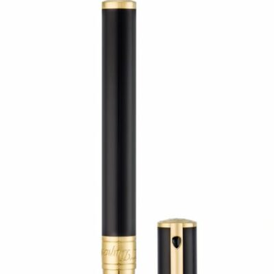 S.T. Dupont D-Initial Rollerball Pen - Black & Gold